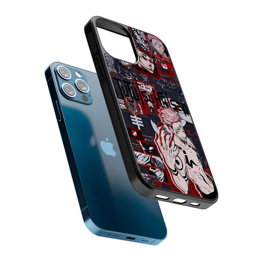 Sukuna Jujutsu Kaisen Aesthetic 2D Rubber Phone Case-Oxvistore