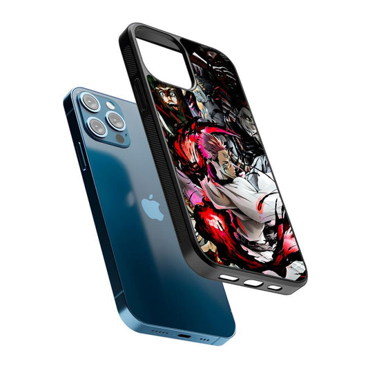 Sukuna Jujutsu Kaisen Cool Art 2D Rubber Phone Case-Oxvistore