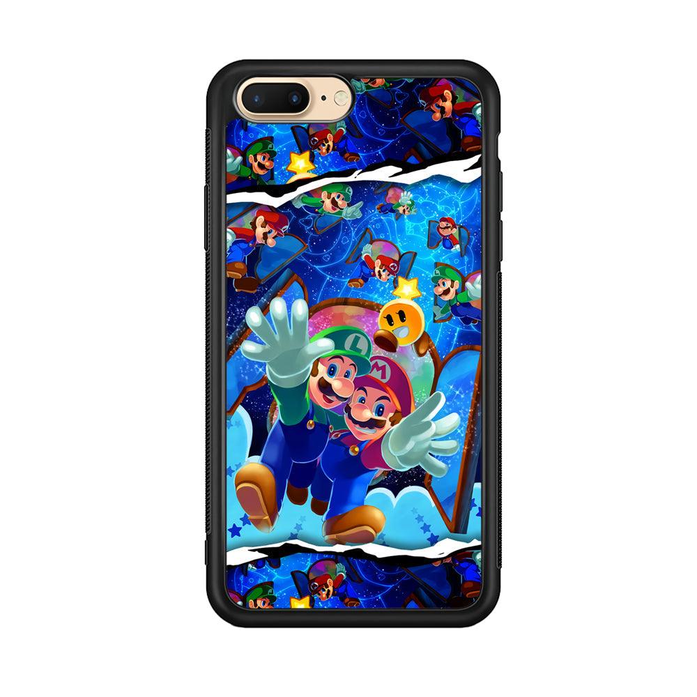 Super Mario Door to Victory iPhone 8 Plus Case-Rubber Black (2D Case)-Oxvistore