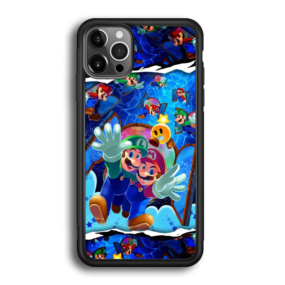 Super Mario Door to Victory iPhone 12 Pro Case-Rubber Black (2D Case)-Oxvistore
