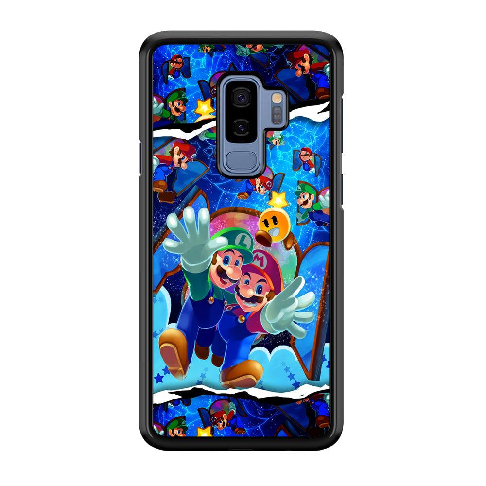 Super Mario Door to Victory Samsung Galaxy S9 Plus Case-Rubber Black (2D Case)-Oxvistore
