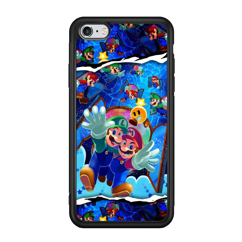 Super Mario Door to Victory iPhone 6 | 6s Case-Rubber Black (2D Case)-Oxvistore