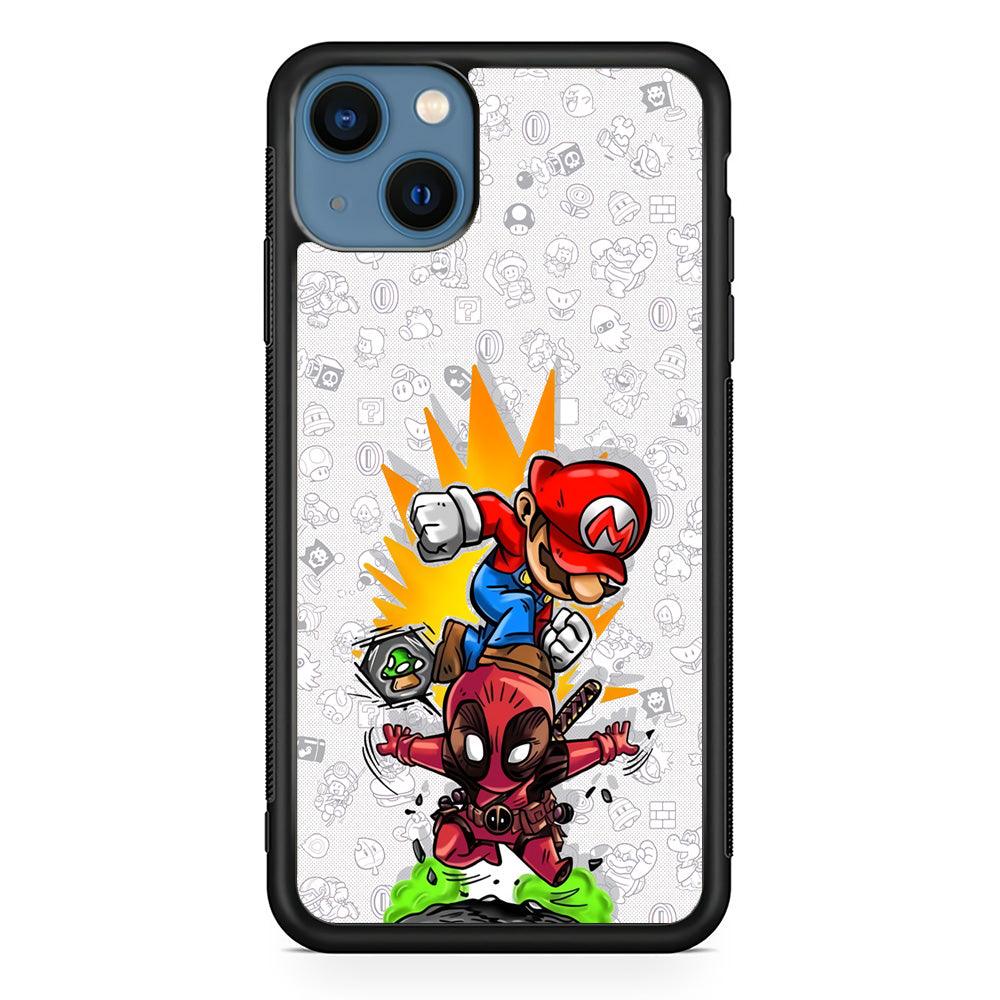 Super Mario Jerk The Problem iPhone 15 Case-Rubber Black (2D Case)-Oxvistore