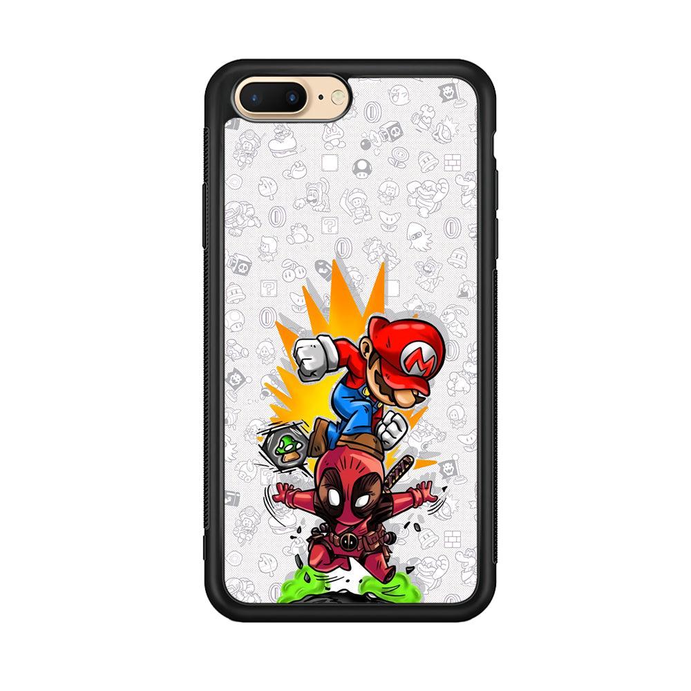 Super Mario Jerk The Problem iPhone 8 Plus Case-Rubber Black (2D Case)-Oxvistore