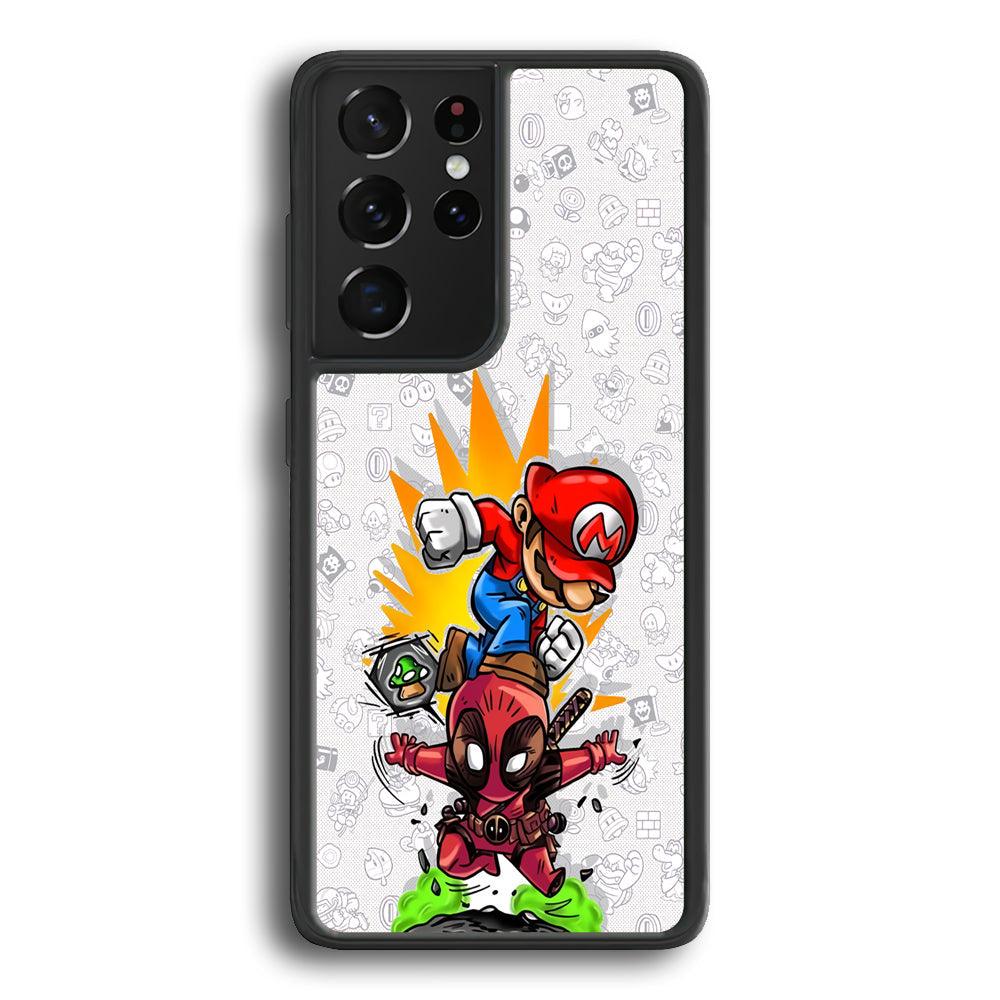 Super Mario Jerk The Problem Samsung Galaxy S21 Ultra Case-Rubber Black (2D Case)-Oxvistore