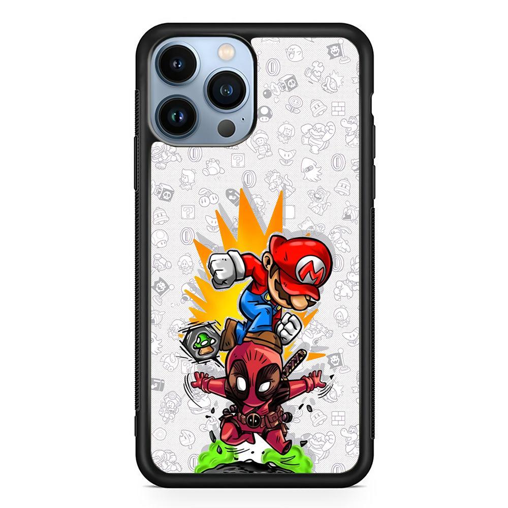 Super Mario Jerk The Problem iPhone 15 Pro Max Case-Rubber Black (2D Case)-Oxvistore