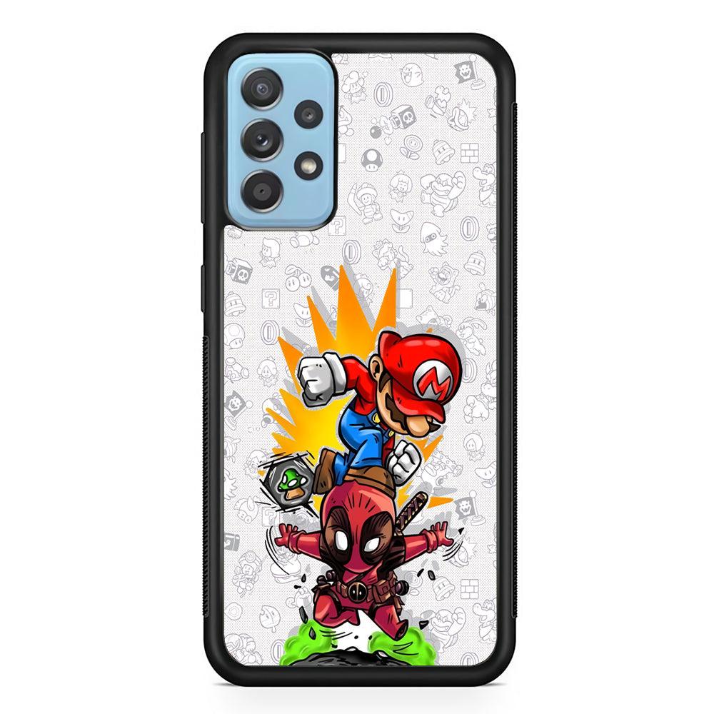 Super Mario Jerk The Problem Samsung Galaxy A52 Case-Rubber Black (2D Case)-Oxvistore
