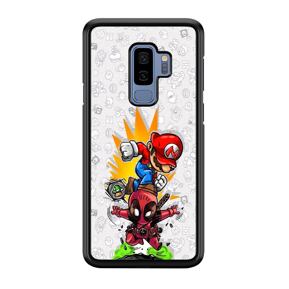 Super Mario Jerk The Problem Samsung Galaxy S9 Plus Case-Rubber Black (2D Case)-Oxvistore