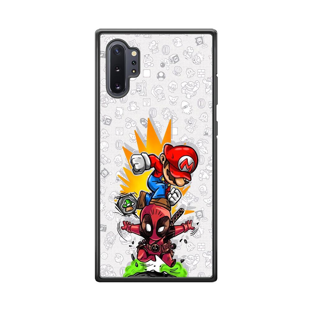 Super Mario Jerk The Problem Samsung Galaxy Note 10 Plus Case-Rubber Black (2D Case)-Oxvistore