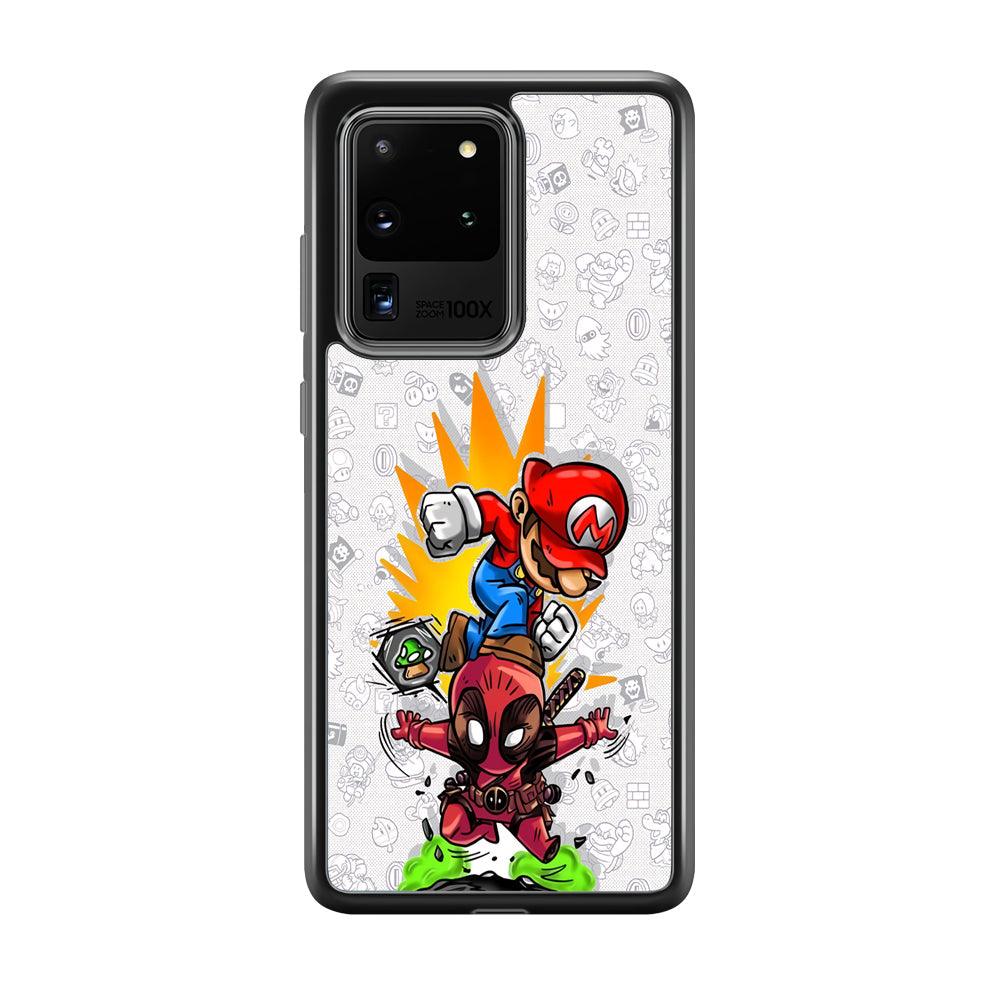 Super Mario Jerk The Problem Samsung Galaxy S20 Ultra Case-Rubber Black (2D Case)-Oxvistore