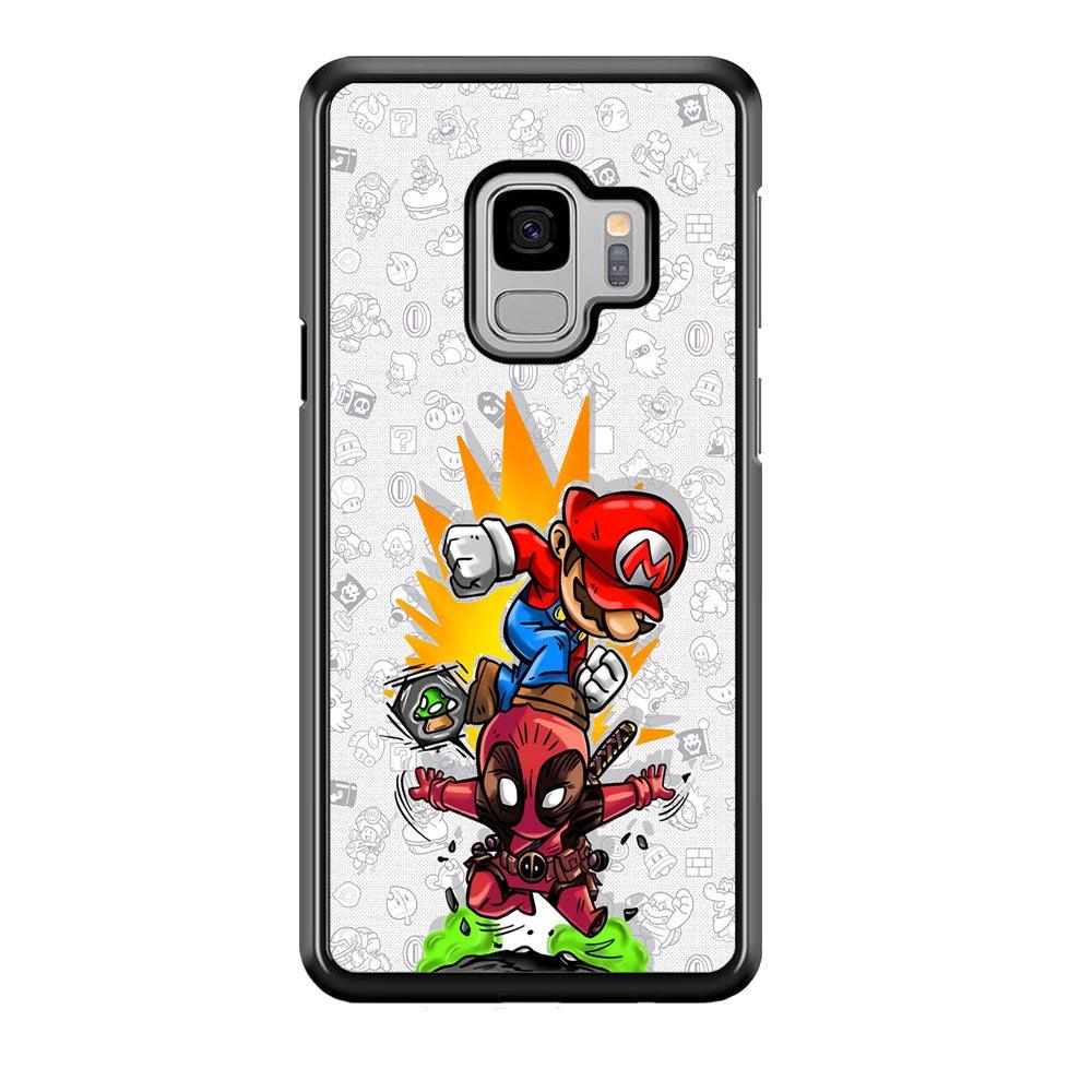 Super Mario Jerk The Problem Samsung Galaxy S9 Case-Rubber Black (2D Case)-Oxvistore