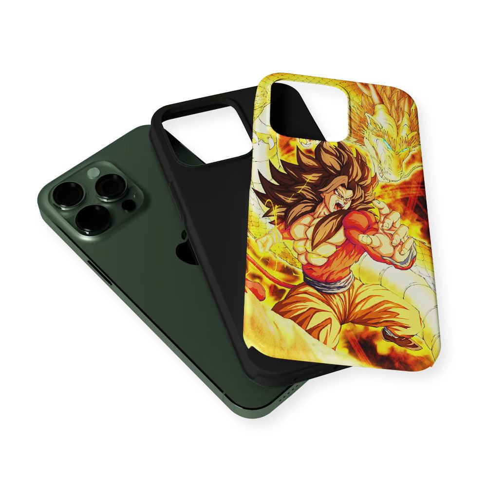 Super Saiyan 4 Goku Dragon 2 in 1 Tough Phone Case-Oxvistore
