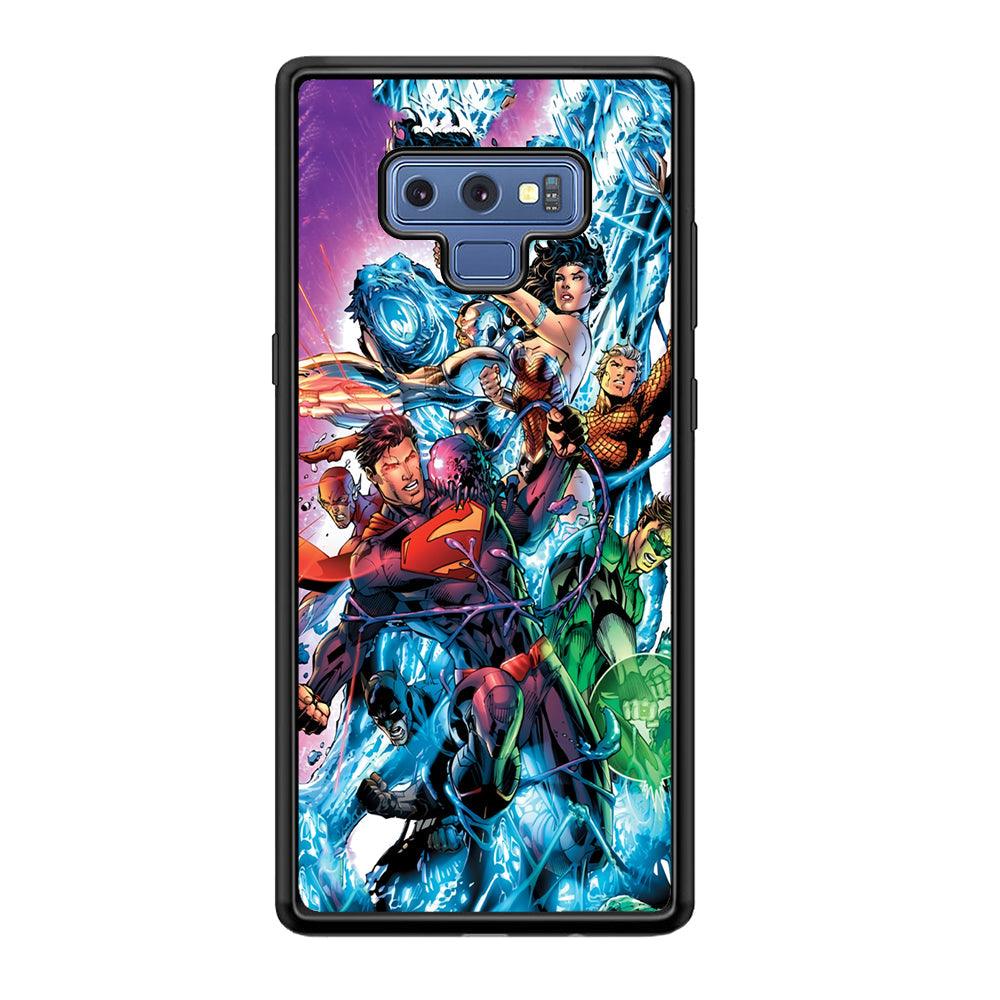 Superman Squad of Justice Samsung Galaxy Note 9 Case-Rubber Black (2D Case)-Oxvistore