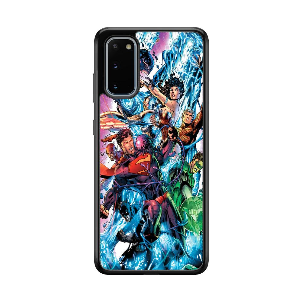 Superman Squad of Justice Samsung Galaxy S20 Case-Rubber Black (2D Case)-Oxvistore