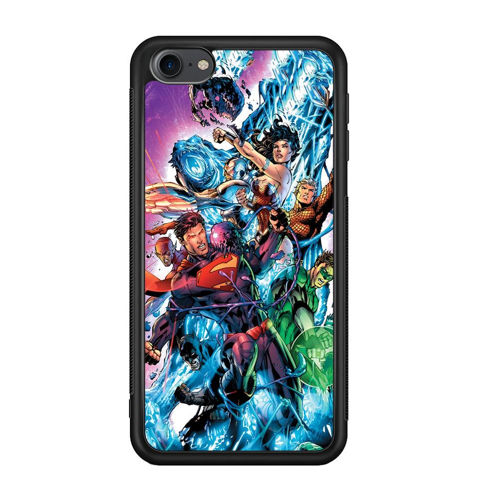 Superman Squad of Justice iPod Touch 6 Case-Rubber Black (2D Case)-Oxvistore