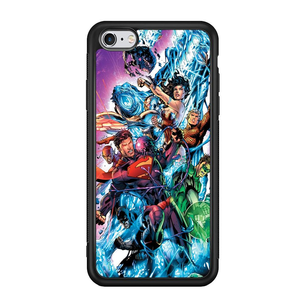 Superman Squad of Justice iPhone 6 Plus | 6s Plus Case-Rubber Black (2D Case)-Oxvistore