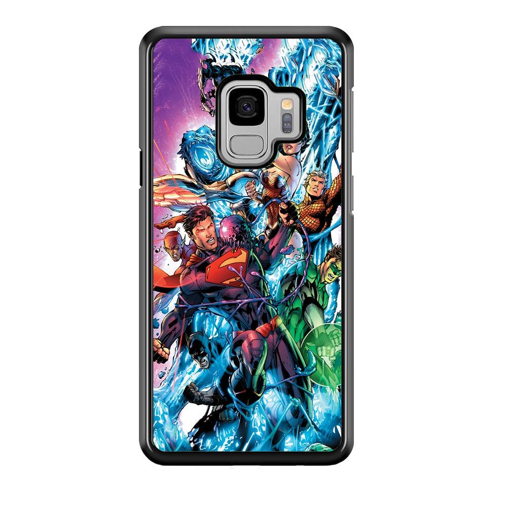 Superman Squad of Justice Samsung Galaxy S9 Case-Rubber Black (2D Case)-Oxvistore