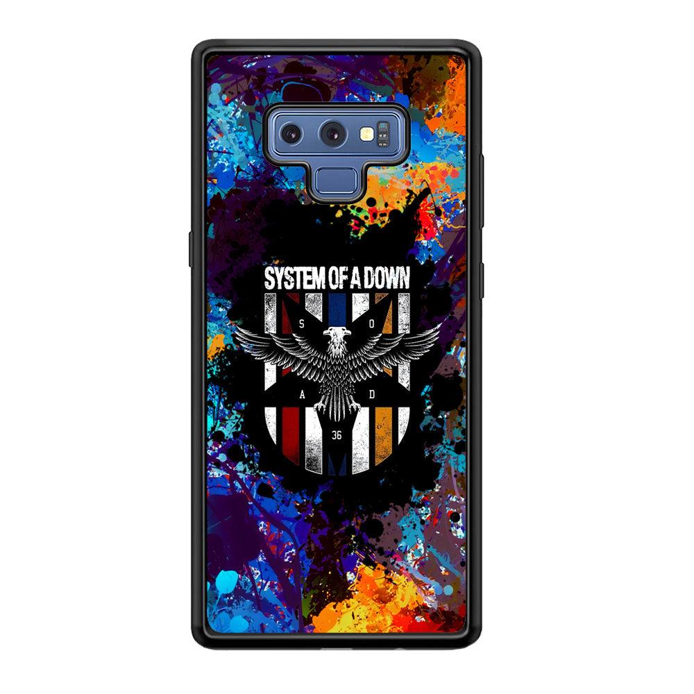 System of a Down Spraying The World Samsung Galaxy Note 9 Case-Rubber Black (2D Case)-Oxvistore
