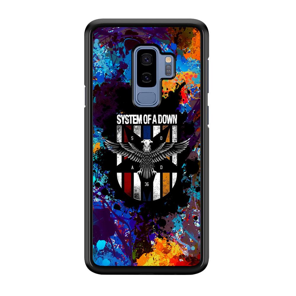 System of a Down Spraying The World Samsung Galaxy S9 Plus Case-Rubber Black (2D Case)-Oxvistore
