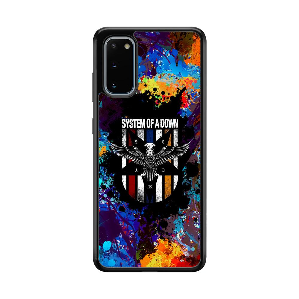 System of a Down Spraying The World Samsung Galaxy S20 Case-Rubber Black (2D Case)-Oxvistore