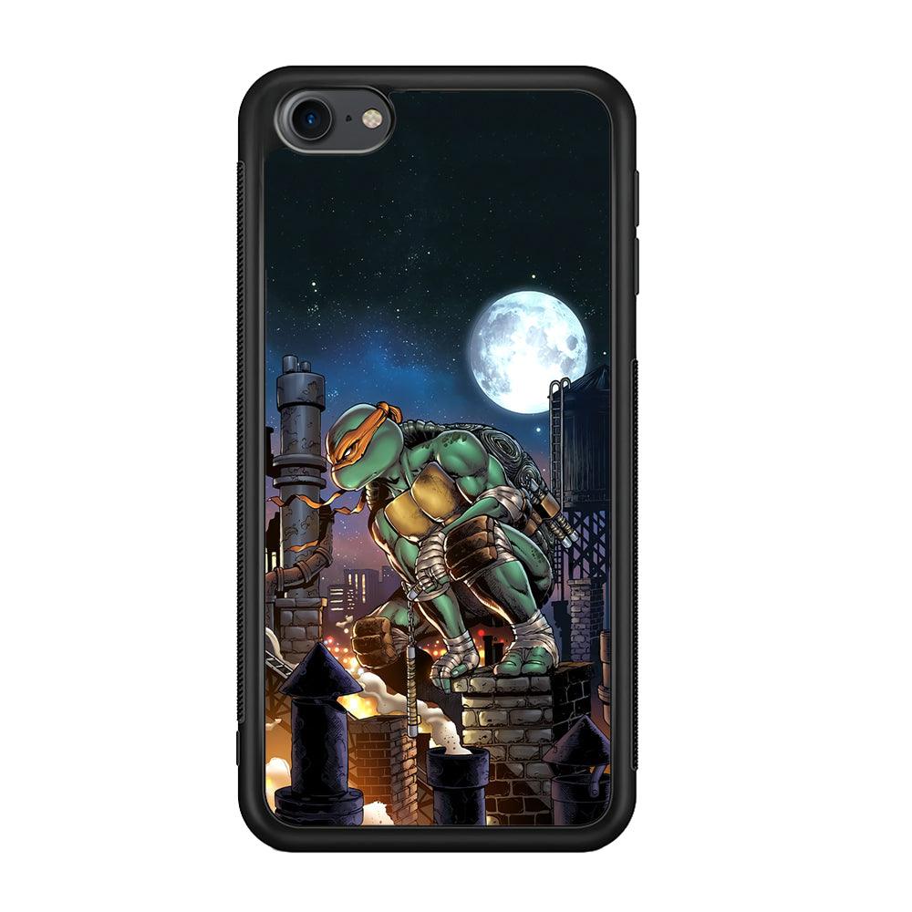 TMNT Michelangelo City Tour iPod Touch 6 Case-Rubber Black (2D Case)-Oxvistore