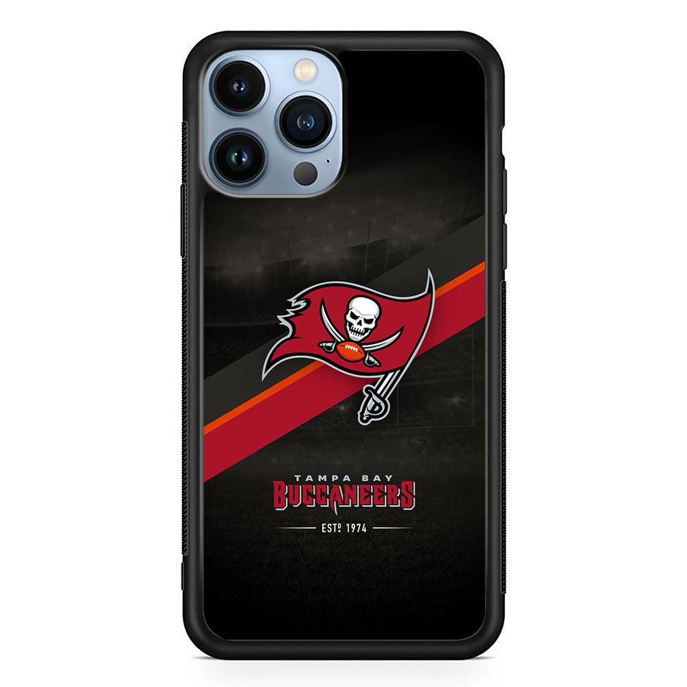 Tampa Bay Buccaneers Logo 2D Rubber Phone Case-Black-Oxvistore