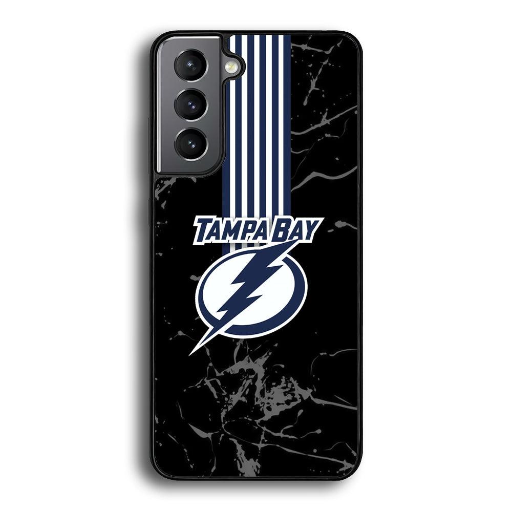 Tampa Bay Lightning Grey Light Samsung Galaxy S21 Plus Case-Rubber Black (2D Case)-Oxvistore