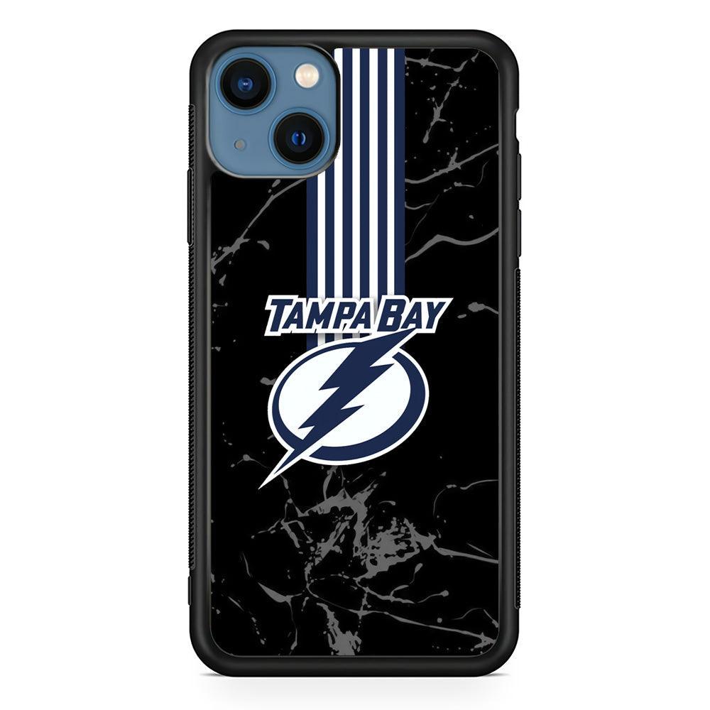 Tampa Bay Lightning Grey Light iPhone 15 Case-Rubber Black (2D Case)-Oxvistore