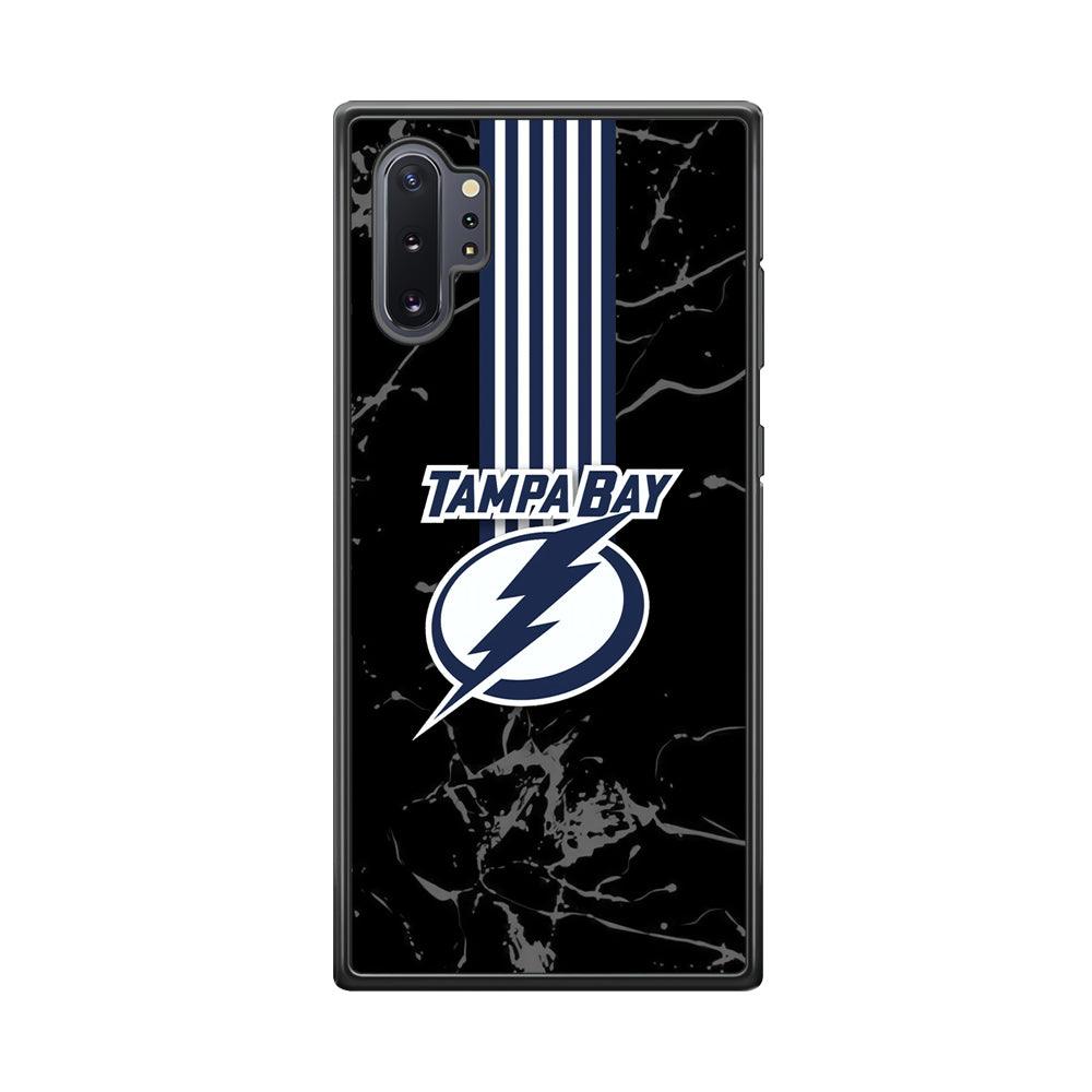 Tampa Bay Lightning Grey Light Samsung Galaxy Note 10 Plus Case-Rubber Black (2D Case)-Oxvistore