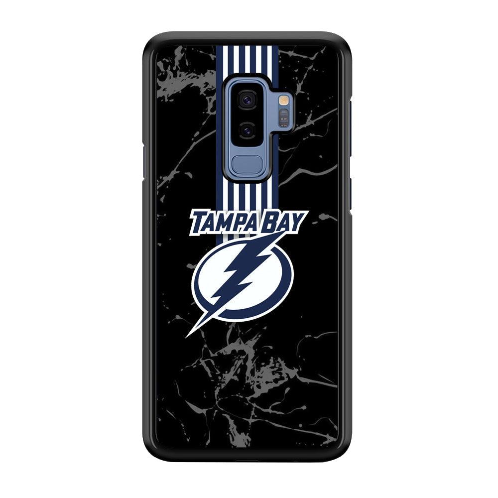 Tampa Bay Lightning Grey Light Samsung Galaxy S9 Plus Case-Rubber Black (2D Case)-Oxvistore