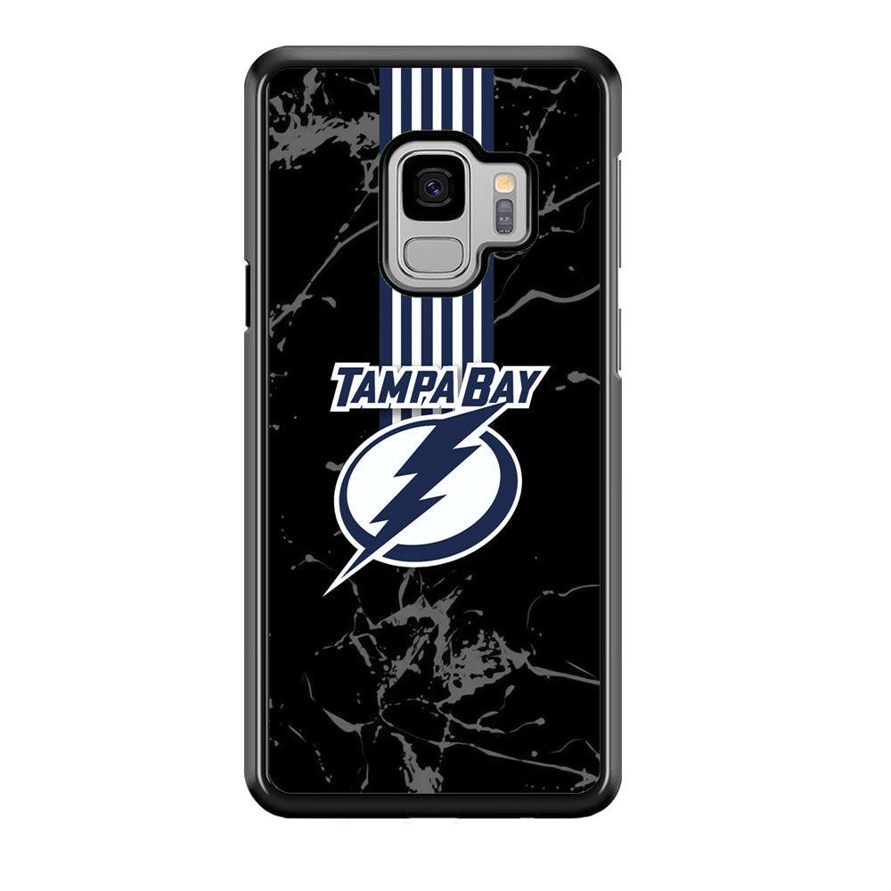 Tampa Bay Lightning Grey Light Samsung Galaxy S9 Case-Rubber Black (2D Case)-Oxvistore