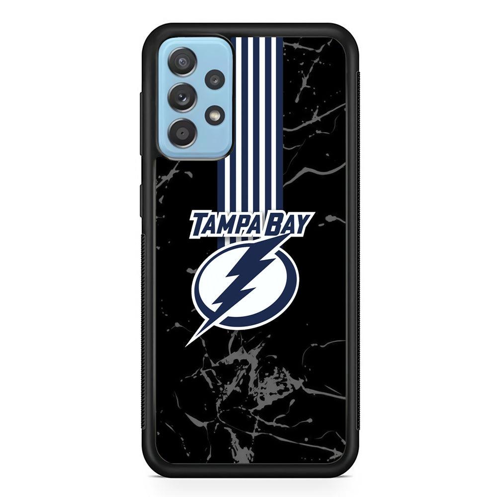 Tampa Bay Lightning Grey Light Samsung Galaxy A52 Case-Rubber Black (2D Case)-Oxvistore