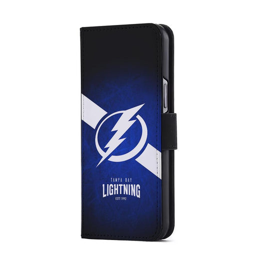 Tampa Bay Lightning Logo Flip Wallet Phone Case-Oxvistore