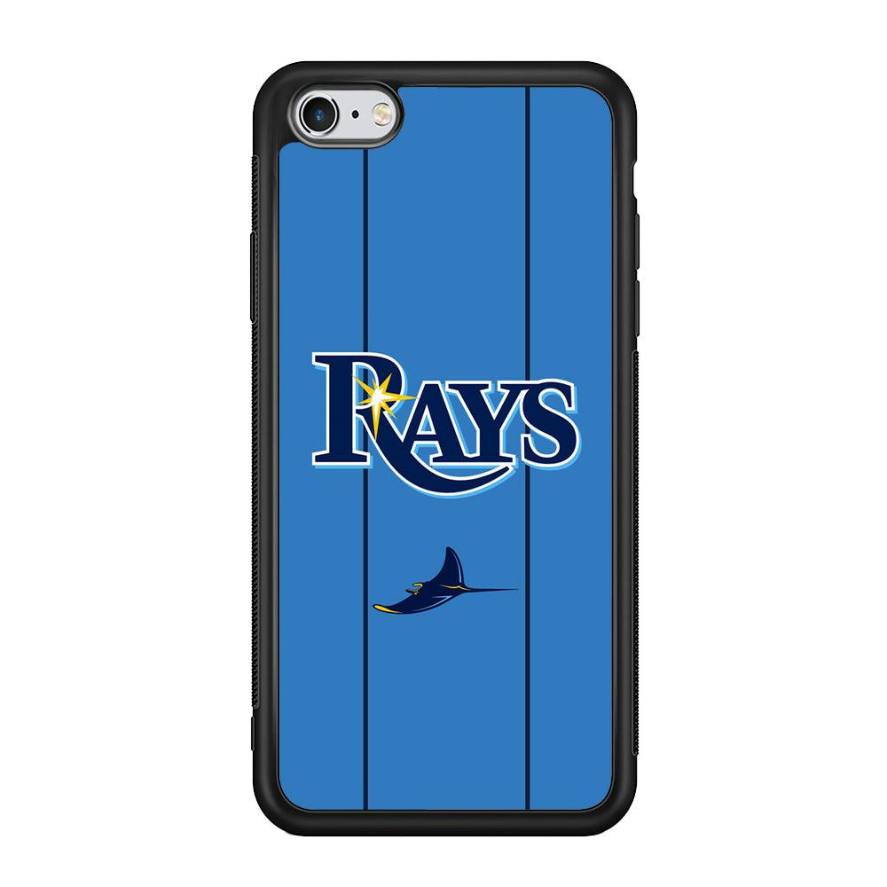 Tampa Bay Rays Jersey Adaptation iPhone 6 Plus | 6s Plus Case-Rubber Black (2D Case)-Oxvistore