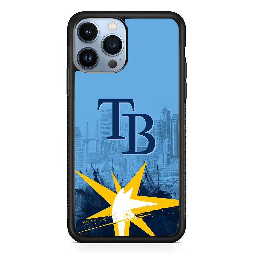 Tampa Bay Rays Logo 2D Rubber Phone Case-Black-Oxvistore