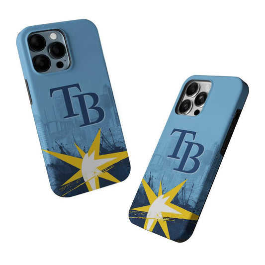 Tampa Bay Rays Logo 2 in 1 Tough Phone Case-Oxvistore