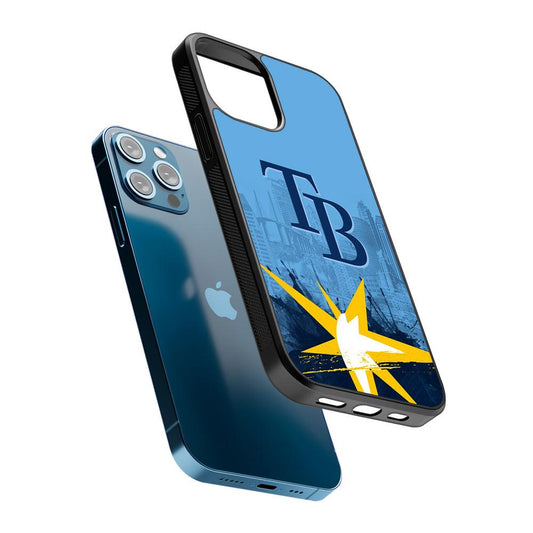 Tampa Bay Rays Logo 2D Rubber Phone Case-Oxvistore