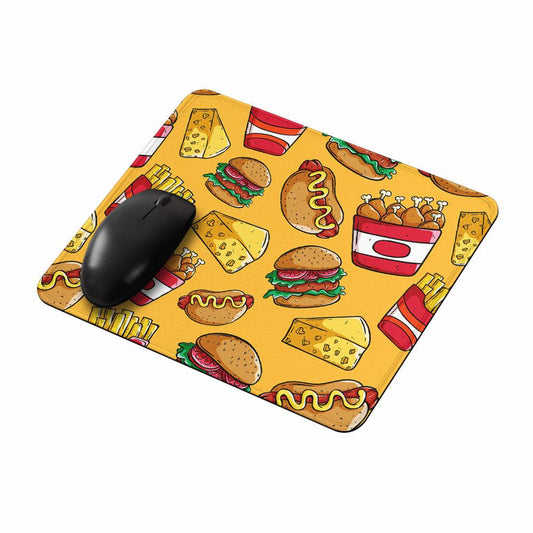 Tasty Junk Food Pattern Mouse Pads-Oxvistore