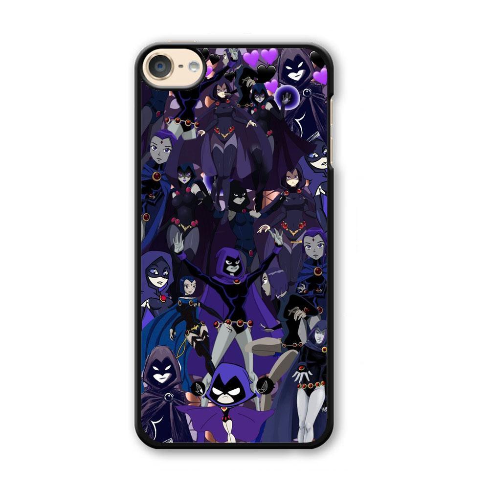 Teen Titans Raven Wallpapers iPod Touch 6 Case-Plastic Black (2D Case)-Oxvistore