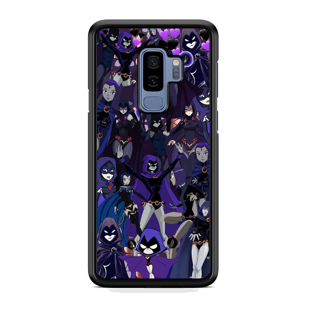 Teen Titans Raven Wallpapers Samsung Galaxy S9 Plus Case-Rubber Black (2D Case)-Oxvistore