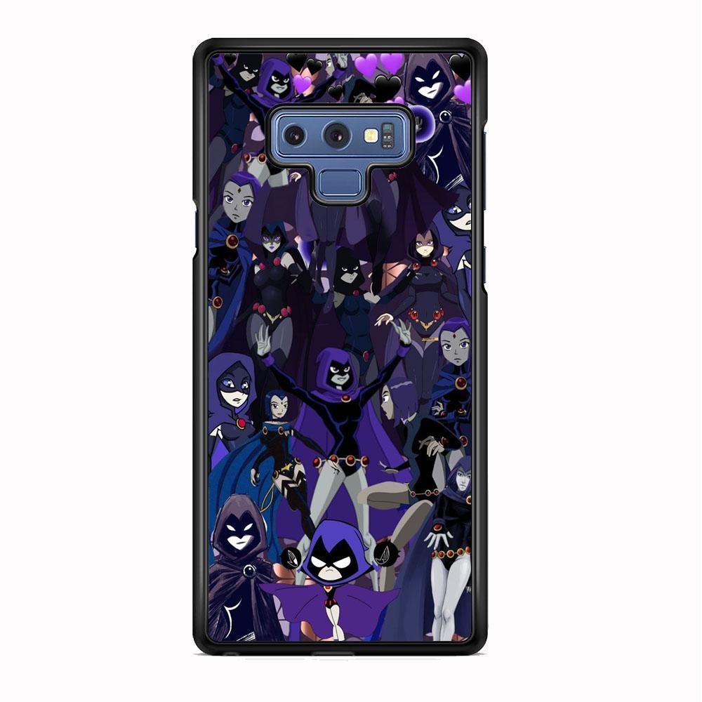 Teen Titans Raven Wallpapers Samsung Galaxy Note 9 Case-Rubber Black (2D Case)-Oxvistore