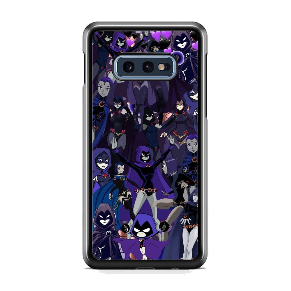 Teen Titans Raven Wallpapers Samsung Galaxy S10E Case-Rubber Black (2D Case)-Oxvistore