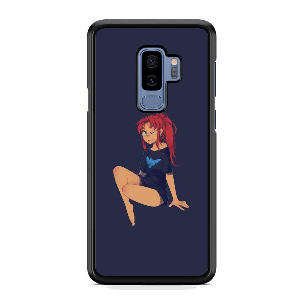 Teen Titans Star Fire Beauty Samsung Galaxy S9 Plus Case-Rubber Black (2D Case)-Oxvistore