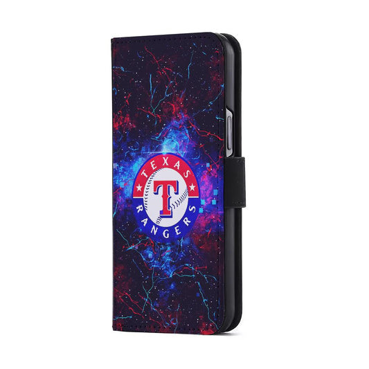 Texas Rangers Abstract Flip Wallet Phone Case-Oxvistore