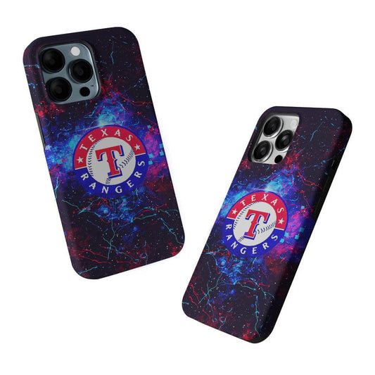 Texas Rangers Abstract 2 in 1 Tough Phone Case-Oxvistore