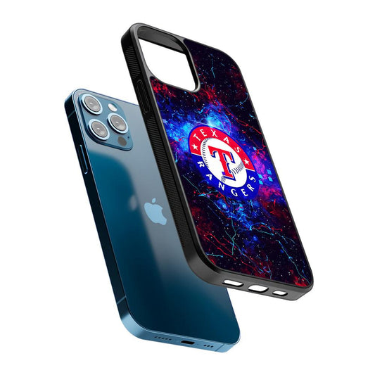 Texas Rangers Abstract 2D Rubber Phone Case-Oxvistore