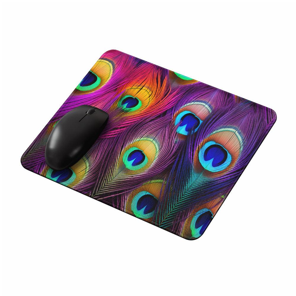 Texture of Peacock Tail Mouse Pads-Oxvistore