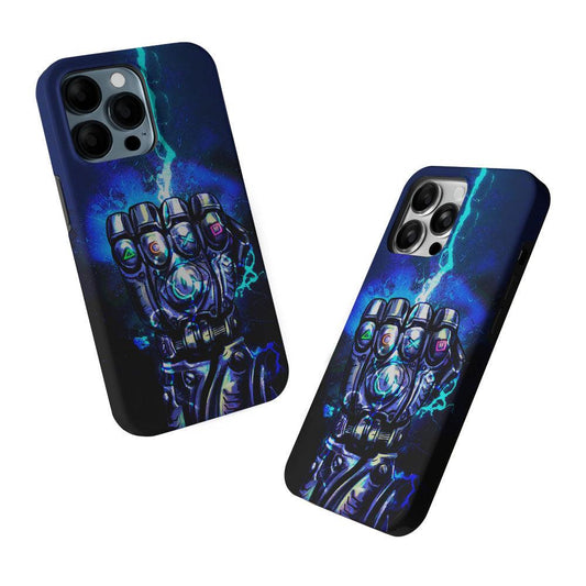 Thanos Gauntlet Stick Symbol 2 in 1 Tough Phone Case-Oxvistore