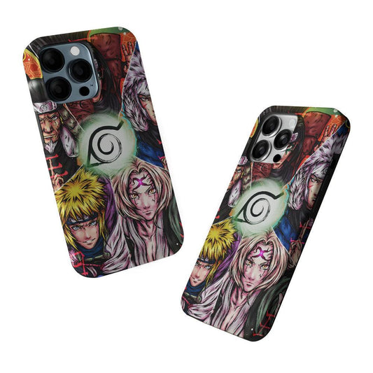 The 5 Hokage Art 2 in 1 Tough Phone Case-Oxvistore