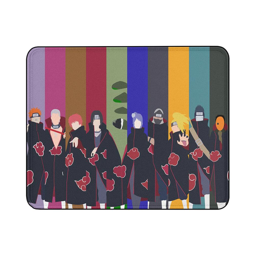 The Akatsuki Team Silhouette Mouse Pads | Custom Mouse Pad with Non-Slip Rubber Base